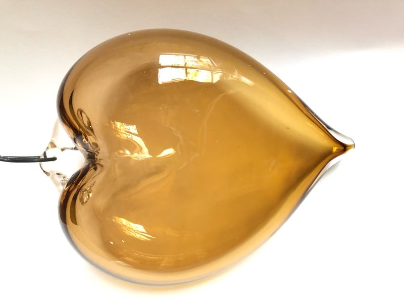 Glasshjerte brun